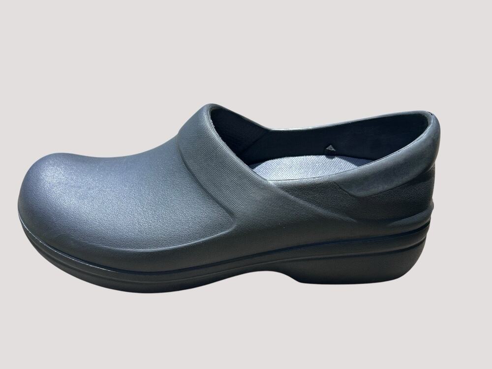 CROCS Slip-On Work Clog in Charcoal Gray